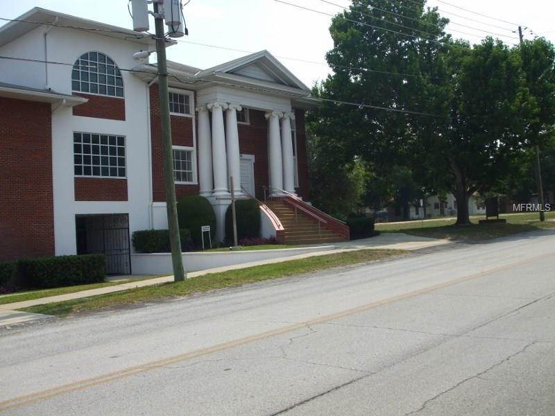 Haines City Church For Sale - Historic Sanctuary, Fellowship Hall, Classrooms, Nursery, Preschool, and Parking Lot - $950,000 